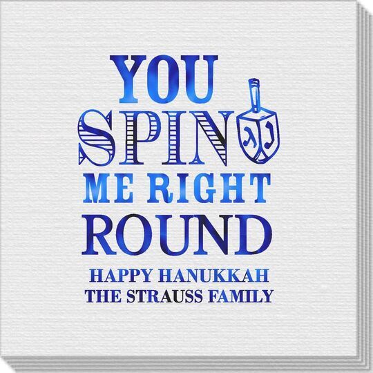 You Spin Me Right Round Linen Like Napkins